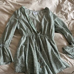 Princess Polly Green Romper